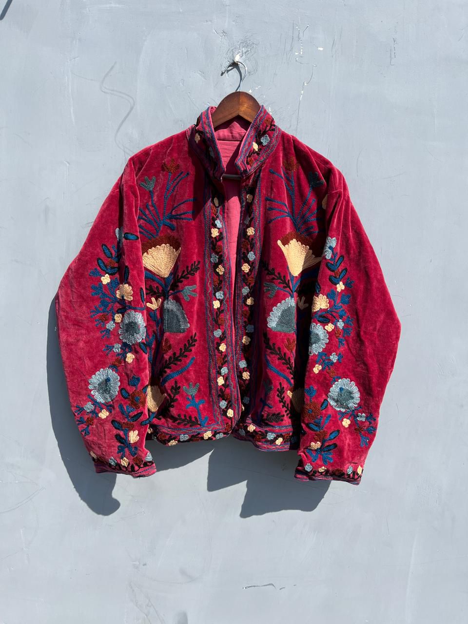 Embroidered floral jacket