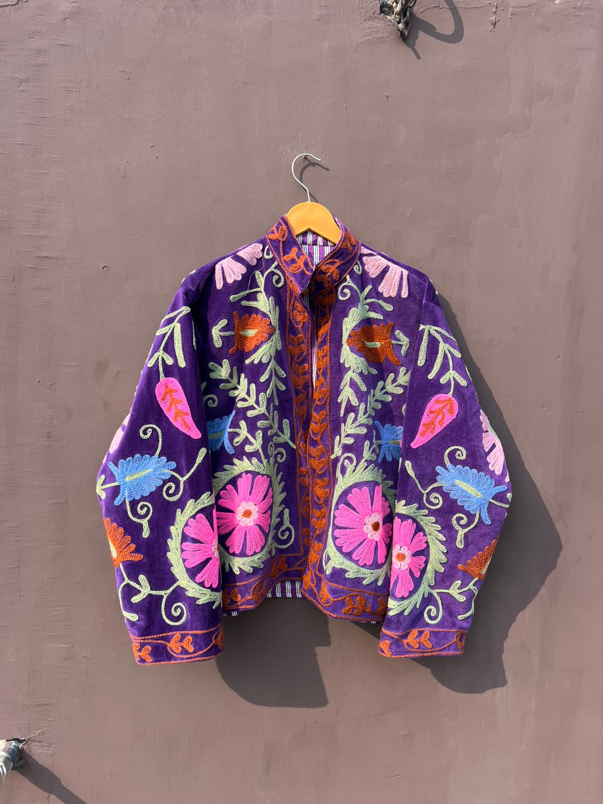 Embroidered floral jacket