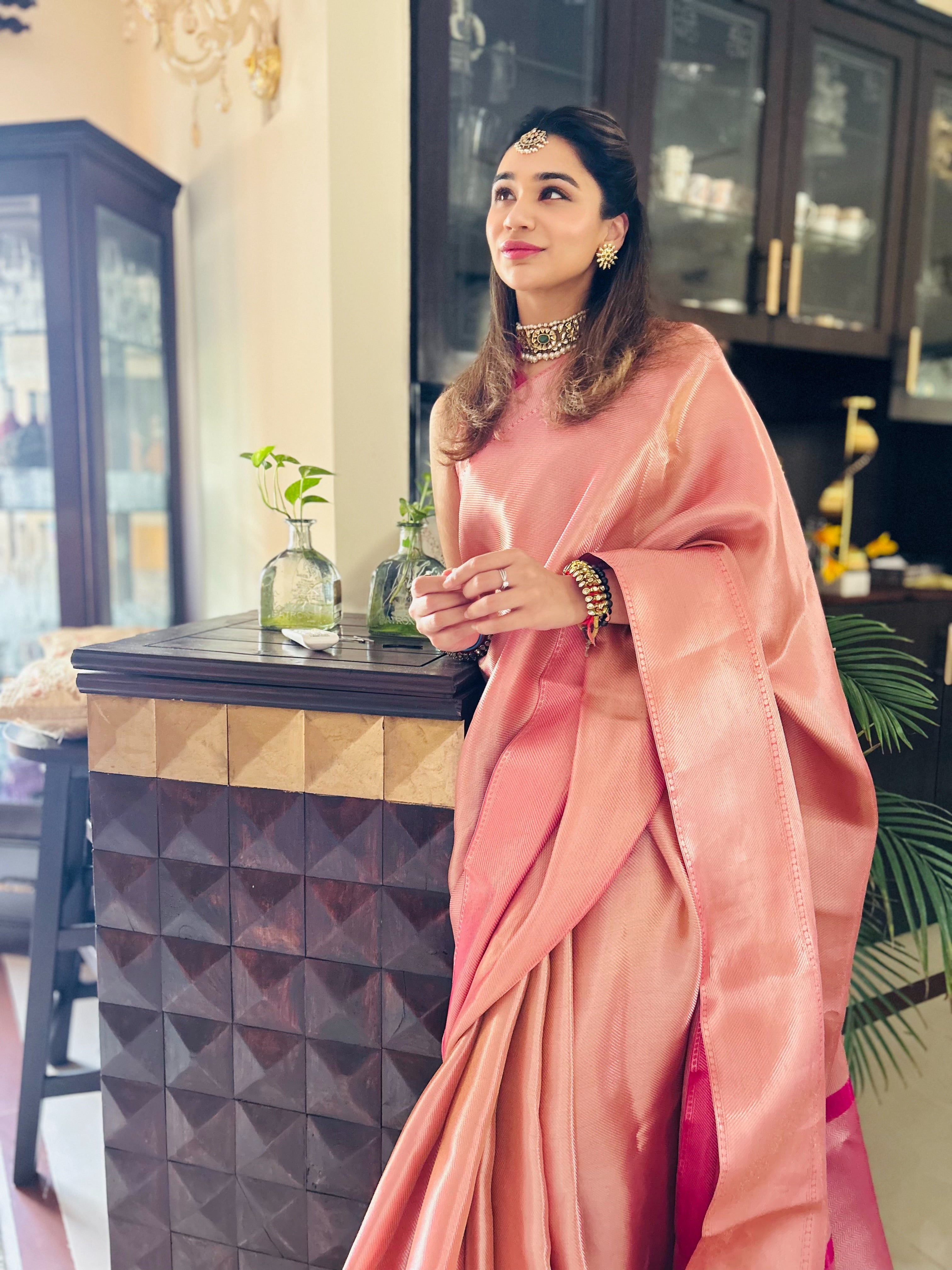 Brocade Tissue  Silk Saree