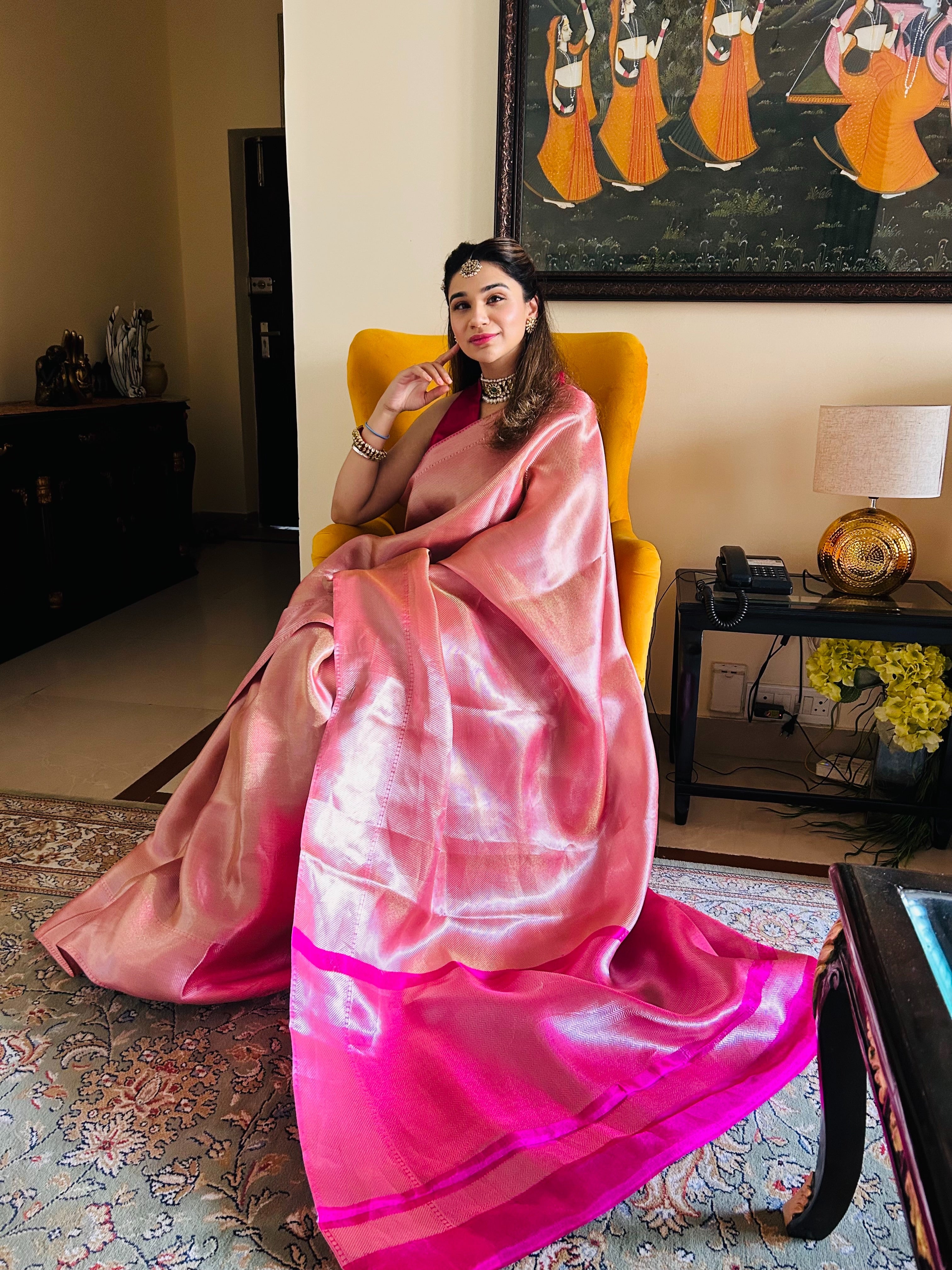 Brocade Tissue  Silk Saree