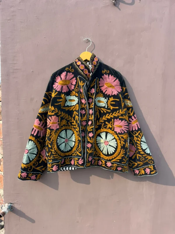 Embroidered floral jacket