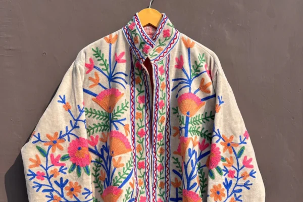 Embroidered floral jacket