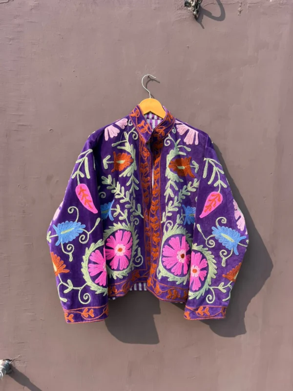 Embroidered floral jacket