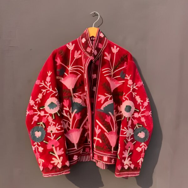 Embroidered floral jacket
