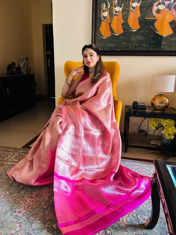 Brocade Tissue  Silk Saree