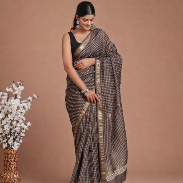 Maheshwari Cotton Silk Saree